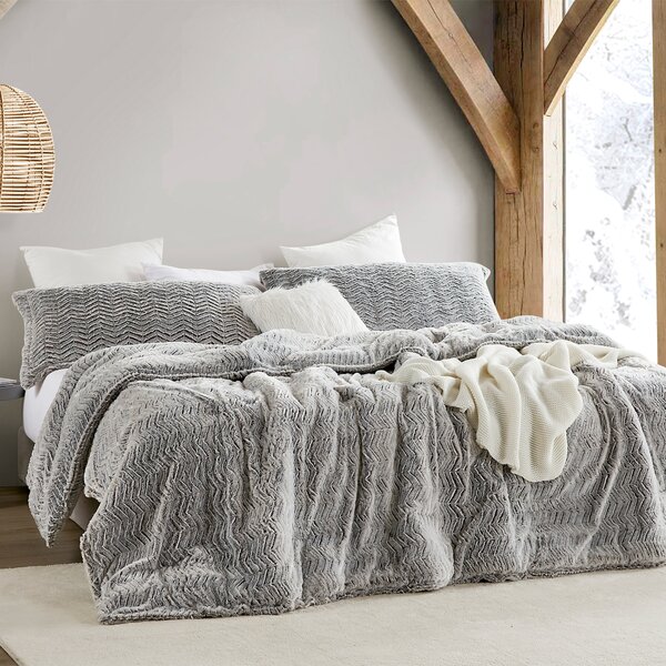 BIRCH MANOR KING Faux Fur high quality Comforter Set